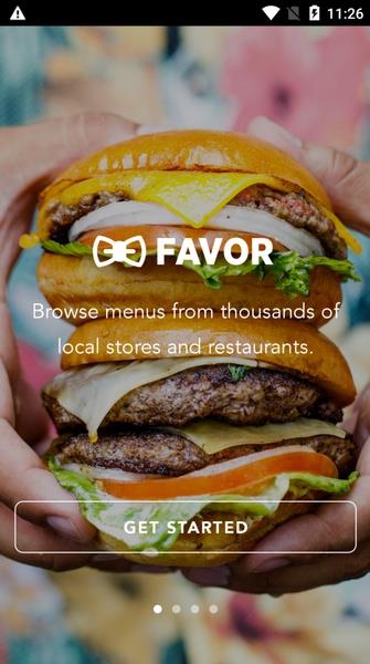 Favor: Texas Food Delivery Screenshot 1