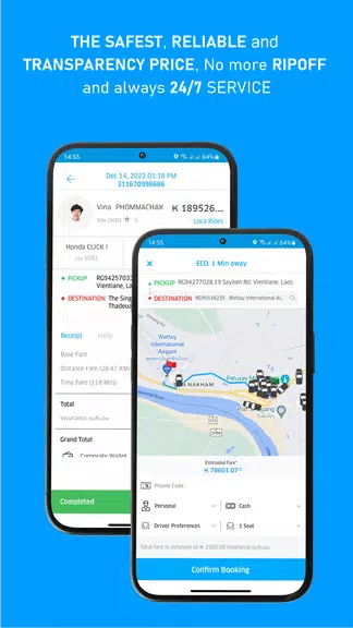 LOCA - Lao Taxi & Super App Capture d'écran 3