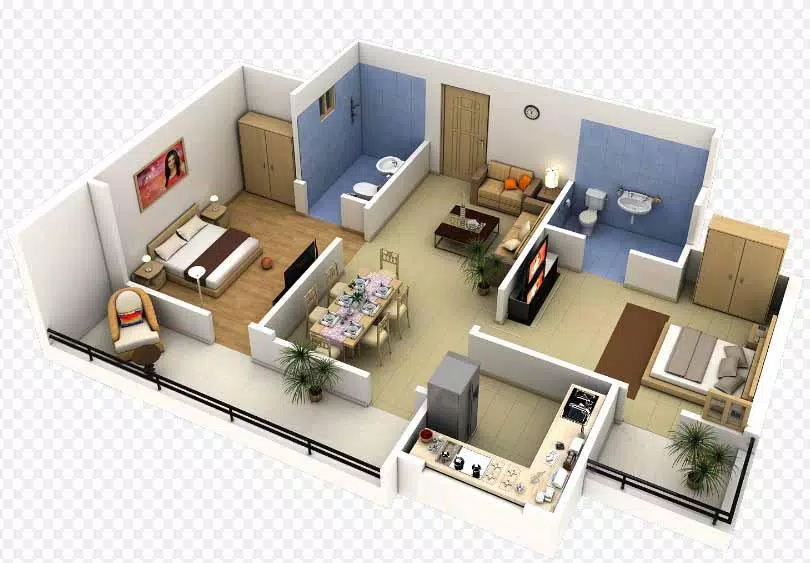 3D small house design 스크린샷 1