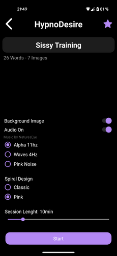 HypnoDesire Screenshot 2