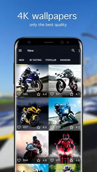 Sports Bike Wallpapers 4K Schermafbeelding 1