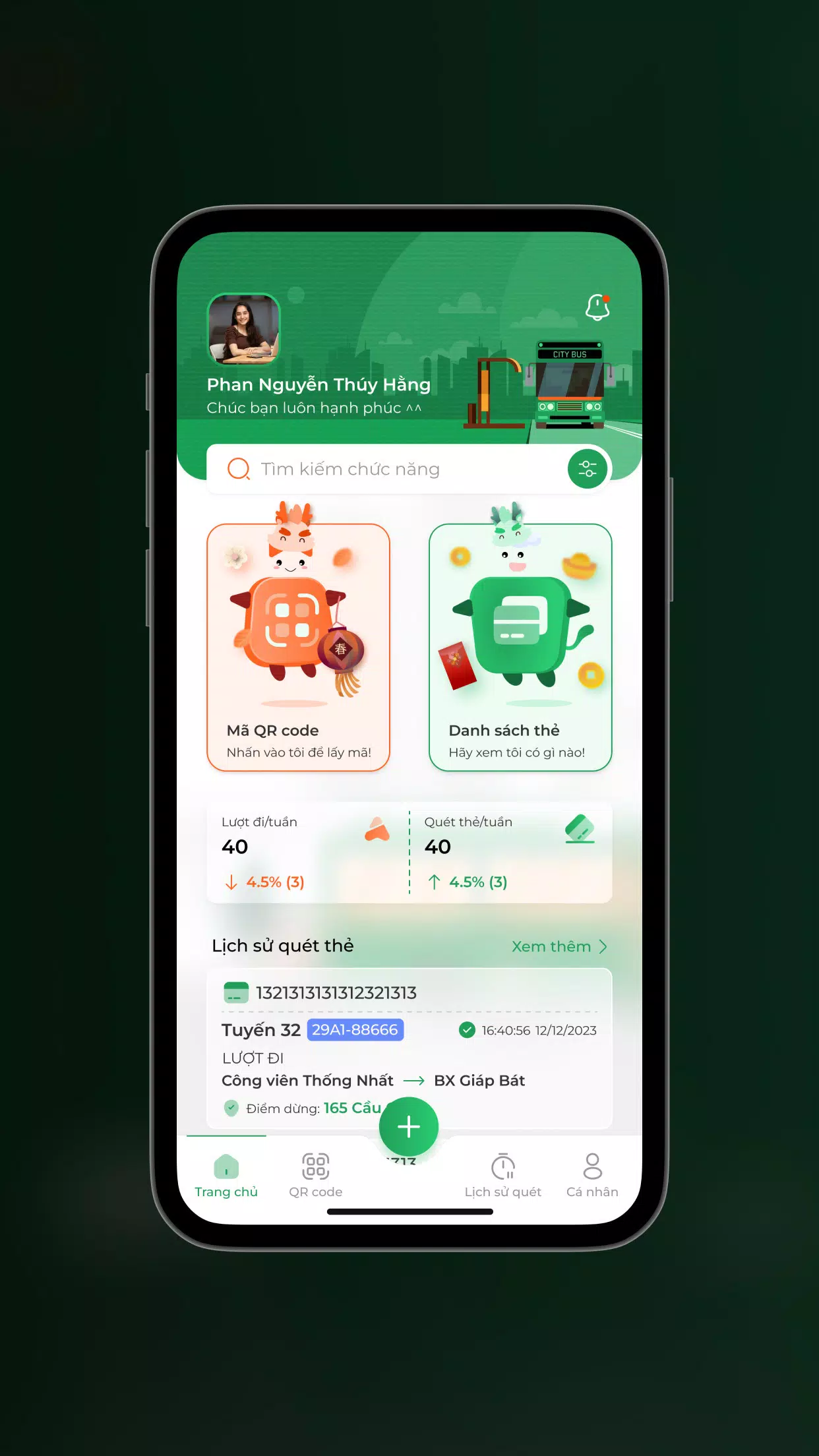 Thẻ Vé Giao Thông HN Capture d'écran 2