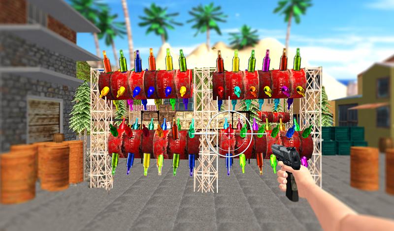 FPS Gun: Bottle Shooting Game应用截图第4张