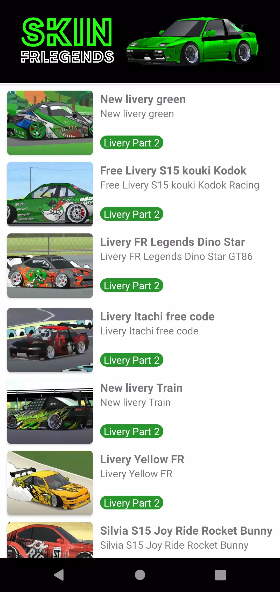 Skin FRLegends Livery Mod Captura de tela 2