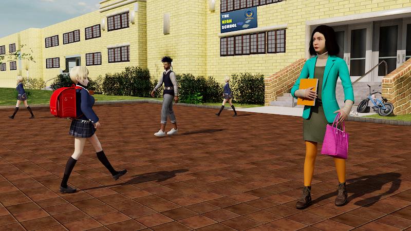 High School Girl Life Sim Game Tangkapan skrin 1