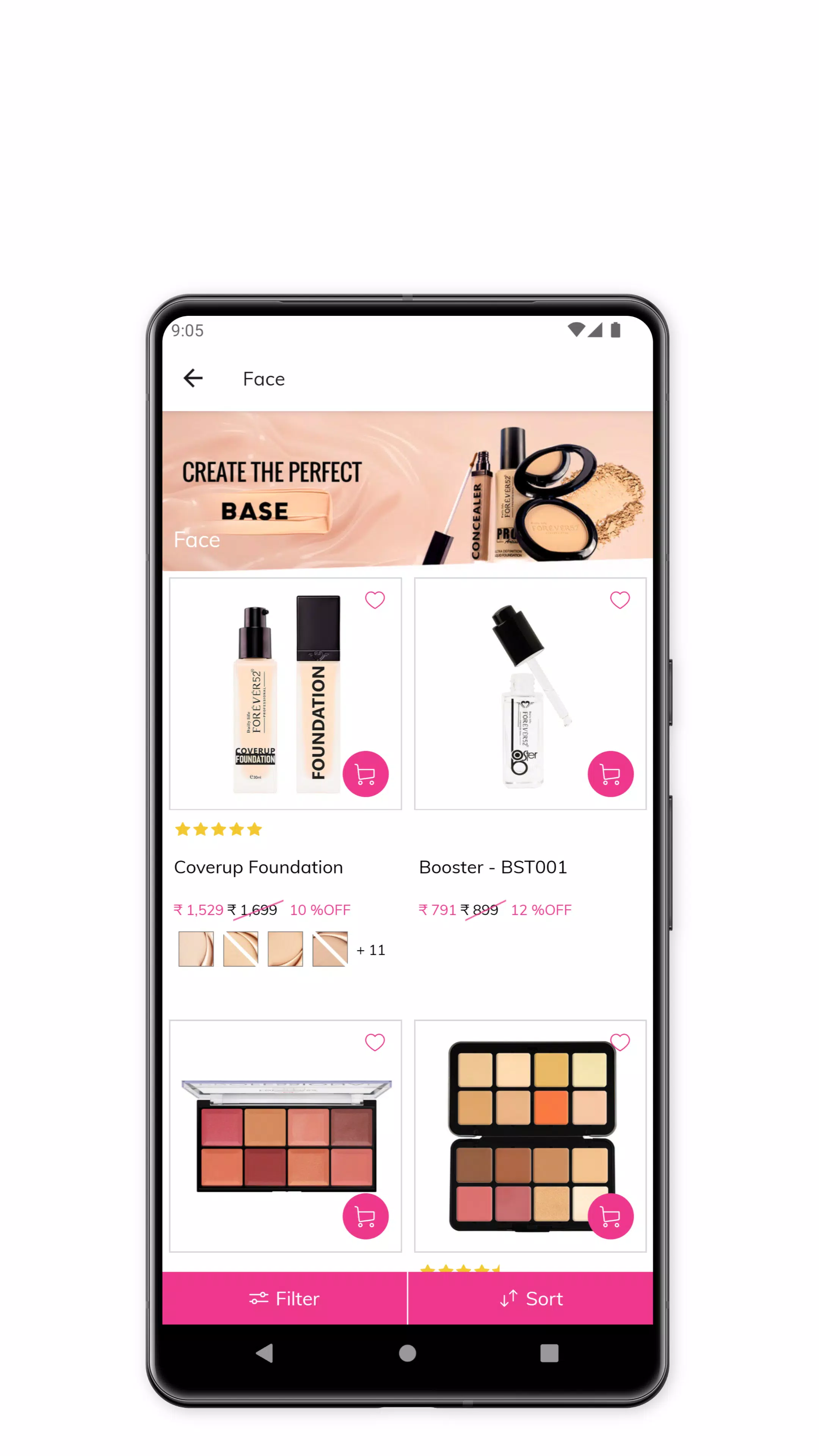 Forever52 - Cosmetic Products Capture d'écran 3