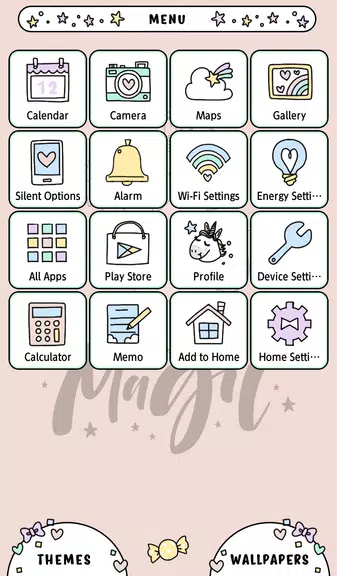 Unicorn Magic Theme Ekran Görüntüsü 2