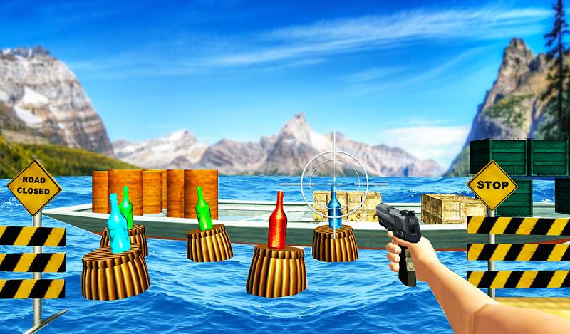 FPS Gun: Bottle Shooting Game应用截图第3张