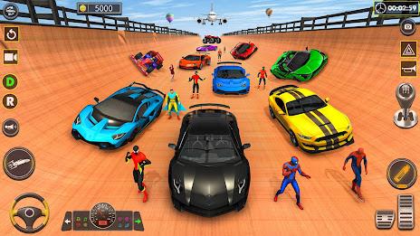 Superhero Game: Ramp Car Stunt Ảnh chụp màn hình 2