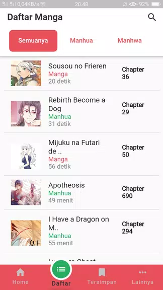 Schermata MangaMint - Baca Manga & Komik Bahasa Indonesia 2