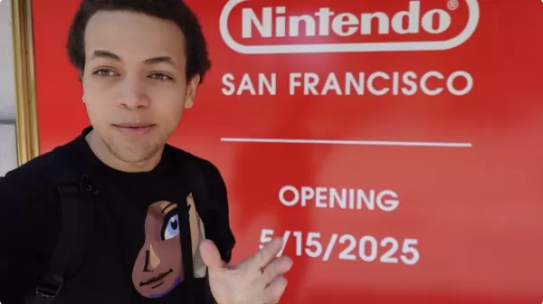 Camper, açılmadan önce San Francisco Nintendo mağazasında Switch 2'yi bekler
