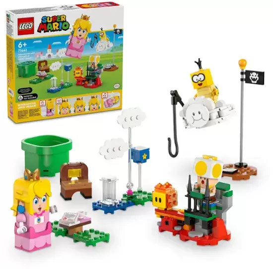 Lego Super Mario Adventures dengan Toy Princess Peach Interaktif