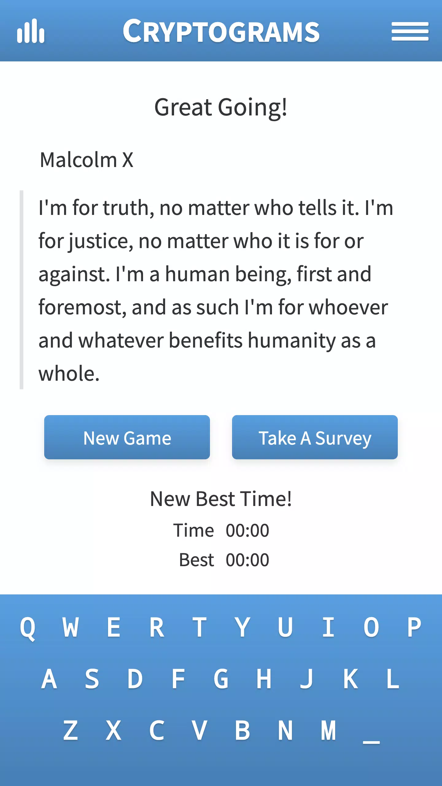 Cryptogram · Puzzle Quotes Screenshot 3