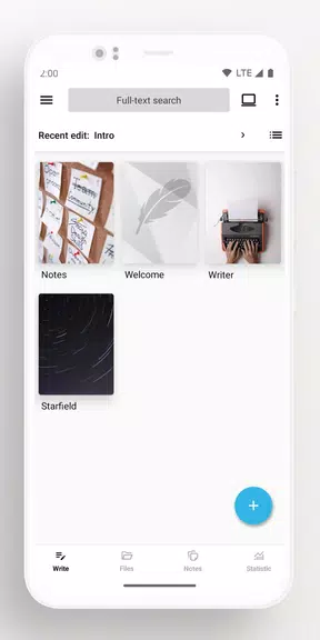 Lite Writer: Writing/Note/Memo 스크린샷 4