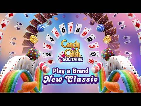 Candy Crush Solitaire gameplay screenshot showing card matching mechanics