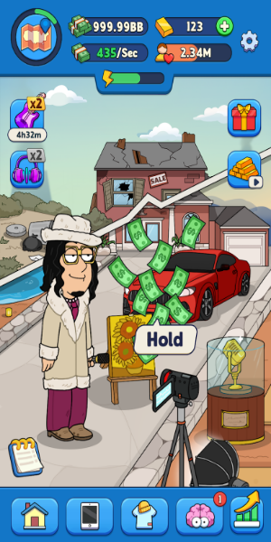 Idle Vlogger - Rich Me In-Game Experience