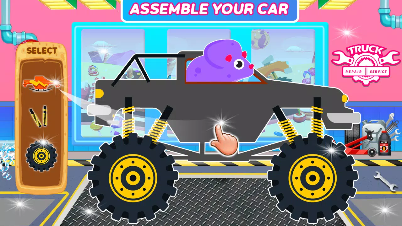 Dinosaurs Trucks Auto Workshop应用截图第4张