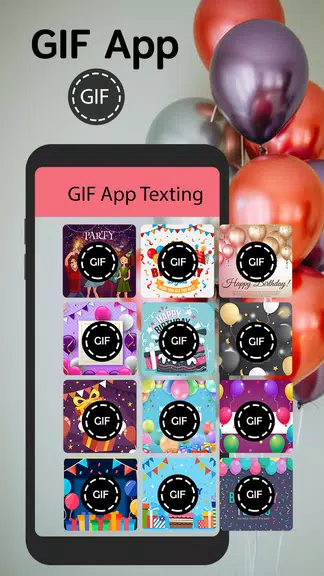 GIF App For Android Texting Captura de tela 2