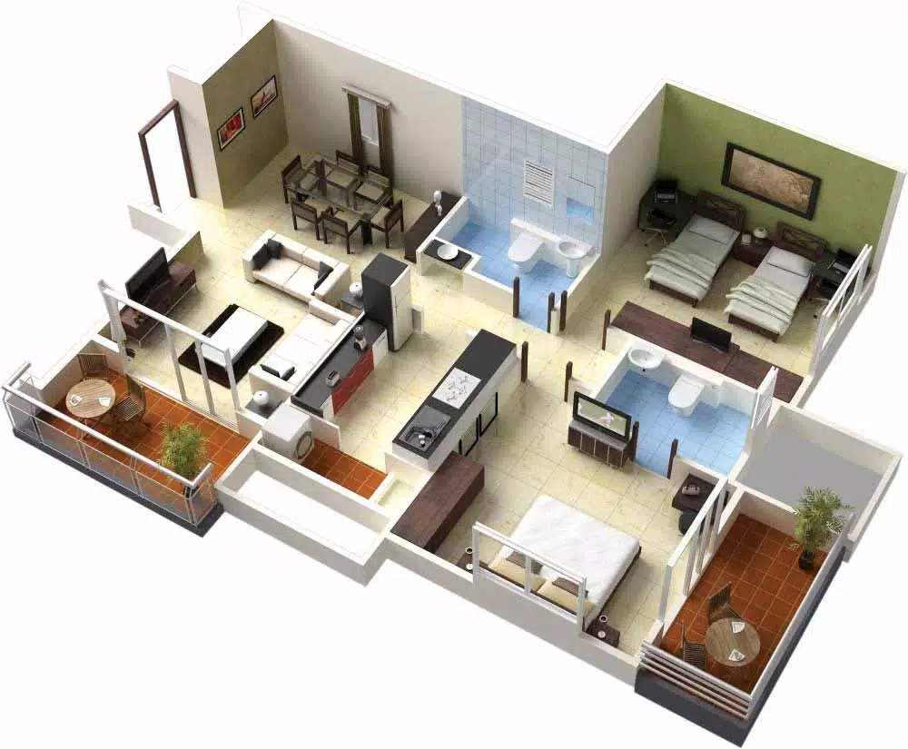 3D small house design 스크린샷 3