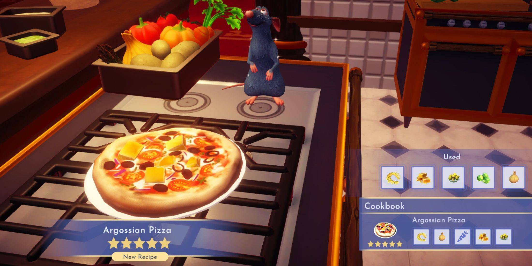 Come creare una pizza argossa nella Disney Dreamlight Valley