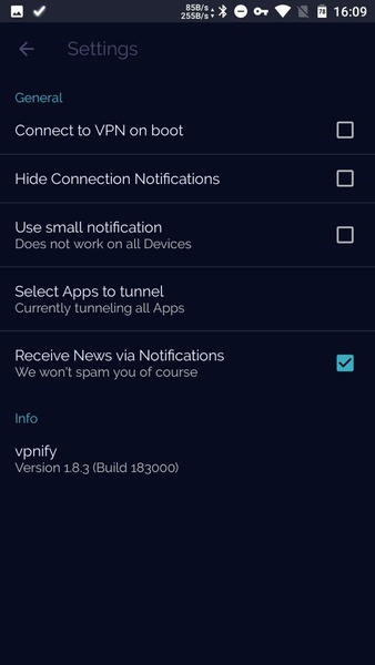vpnify Tangkapan skrin 1