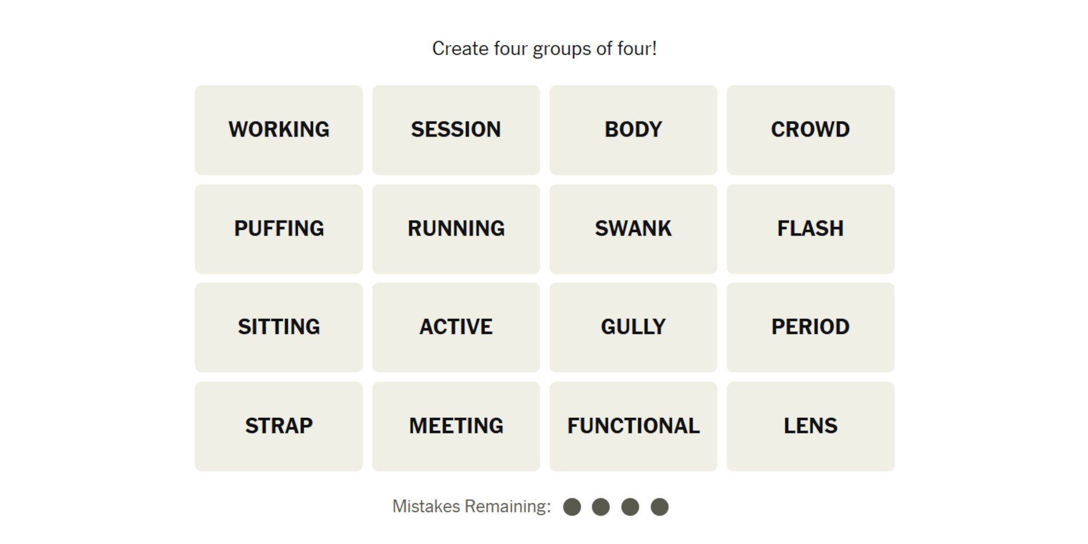 NYT Connections Puzzle #583 Challenges Players with Tricky Word Categories
