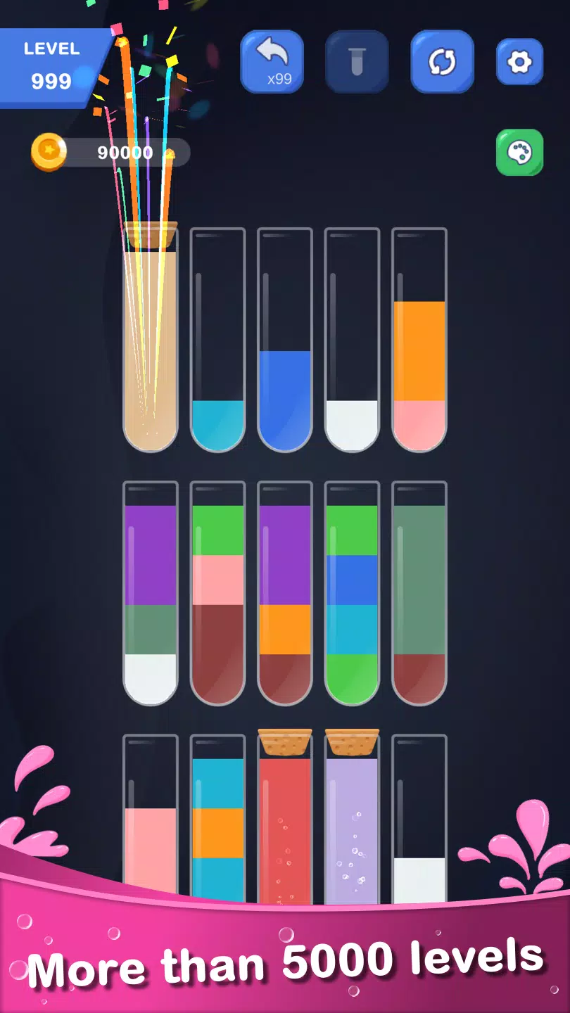 Color Water Sort - Puzzle Captura de tela 2