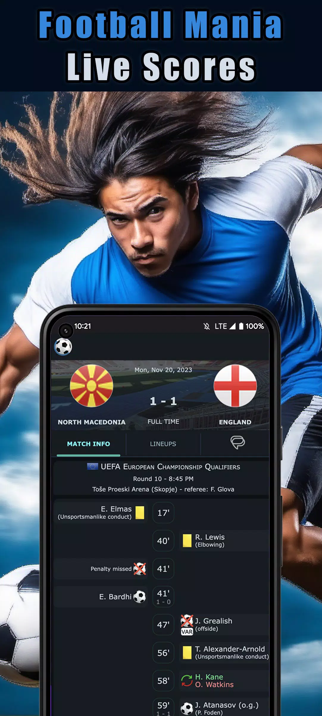 Football Live Scores ภาพหน้าจอ 1