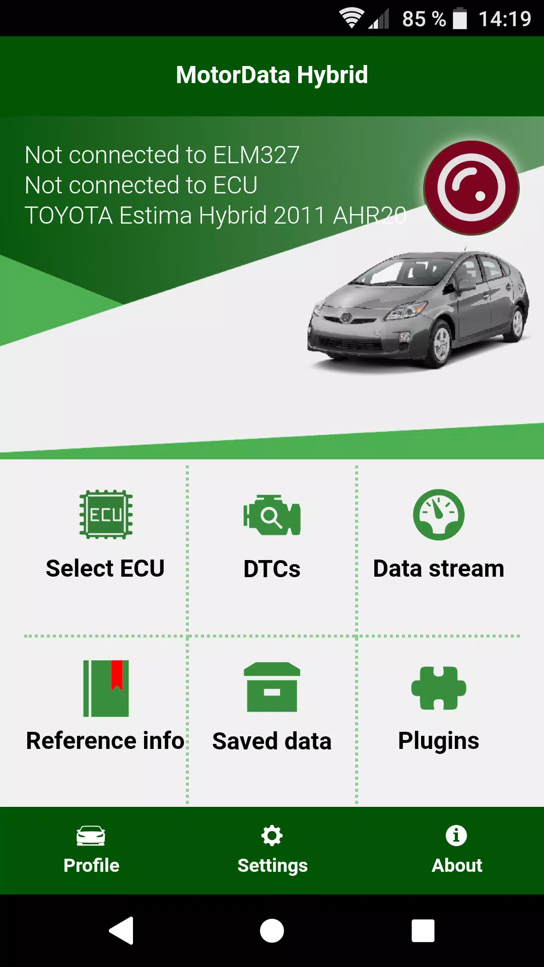 Doctor Hybrid ELM OBD2 scanner Captura de pantalla 1