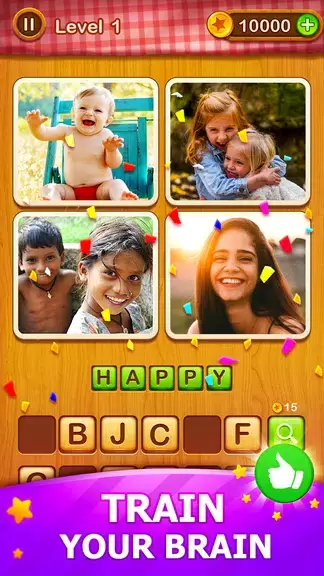 4 Pics Guess Word -Puzzle Game スクリーンショット 1