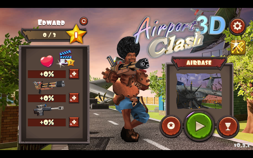 Airport Clash 3D - Minigun Sho Скриншот 1