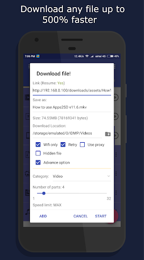 Schermata 1DM Lite: Browser & Downloader 1