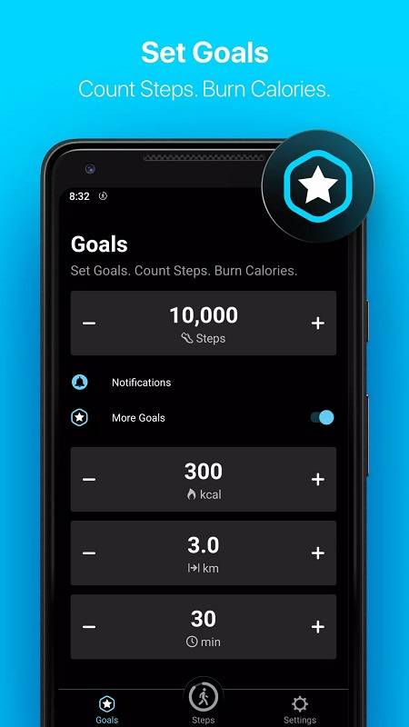 StepsApp Pedometer & Step Counter ဖန်သားပြင်ဓာတ်ပုံ 3