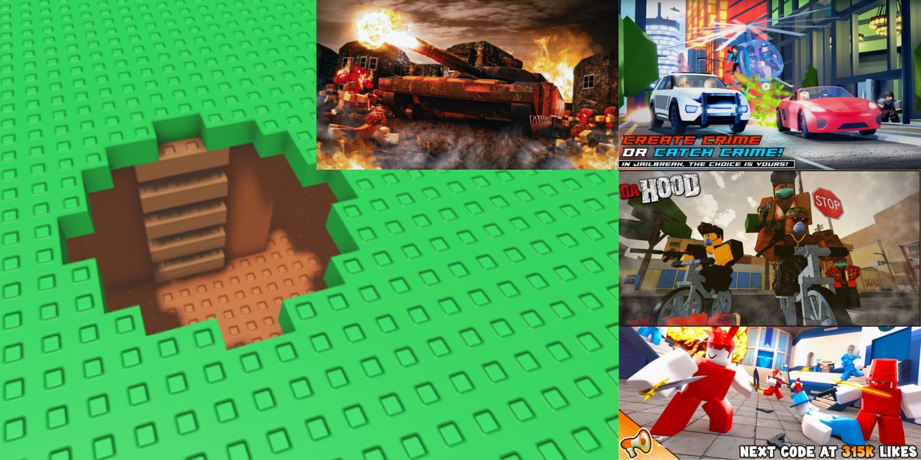 Roblox Game Selection Screenshot