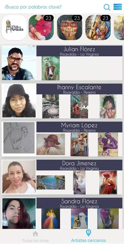 el CLUB del Artista Capture d'écran 1