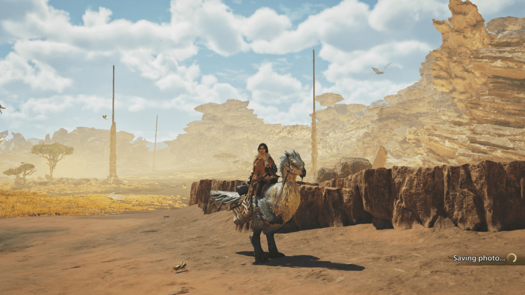 Monster Hunter Wilds screenshot showing the Forbidden Lands