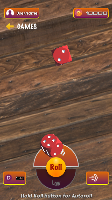 Schermata Double Up Dice 2