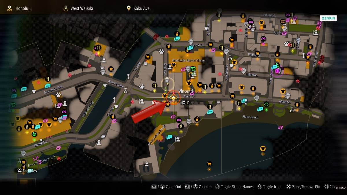 Come un drago: Pirate Yakuza nelle Hawaii Assorted Chocolate Map Pocay a Honolulu