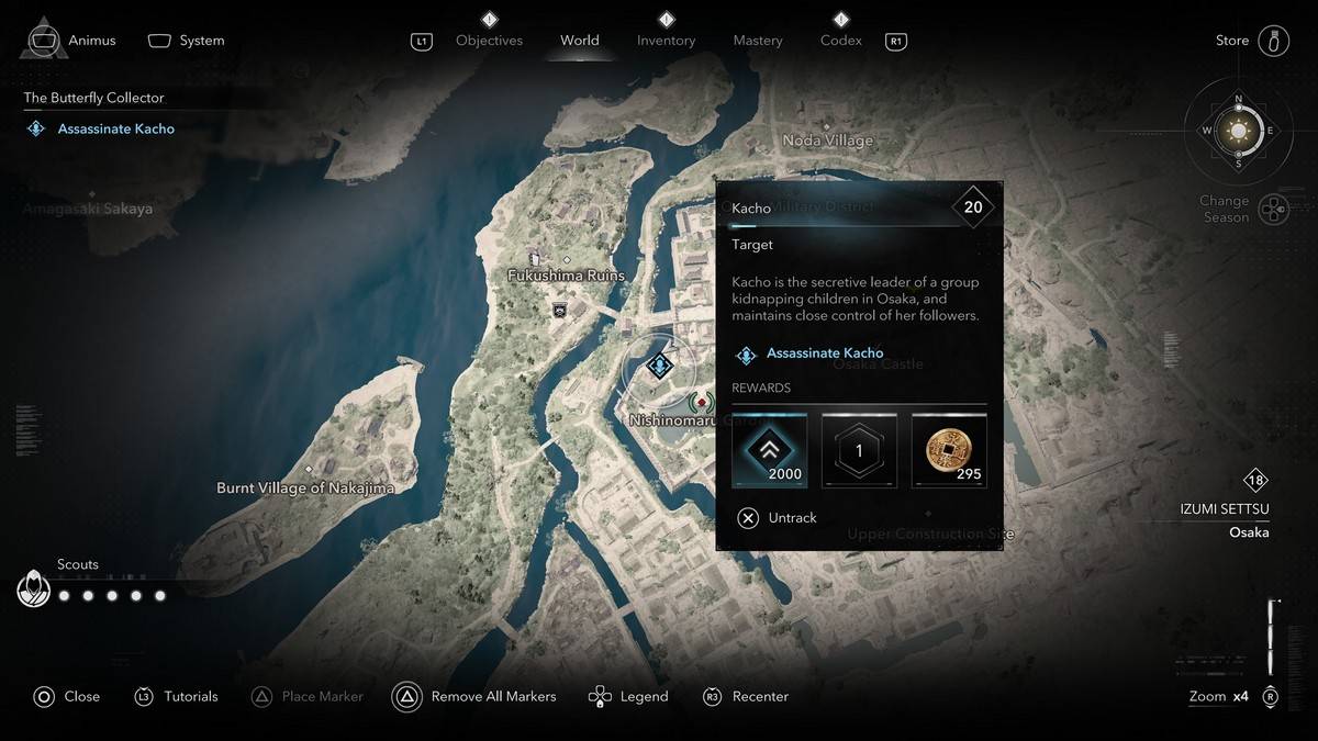 Wie und wo man alle Schmetterlingskollektormitglieder in Assassins Creed Shadows Kacho finden kann