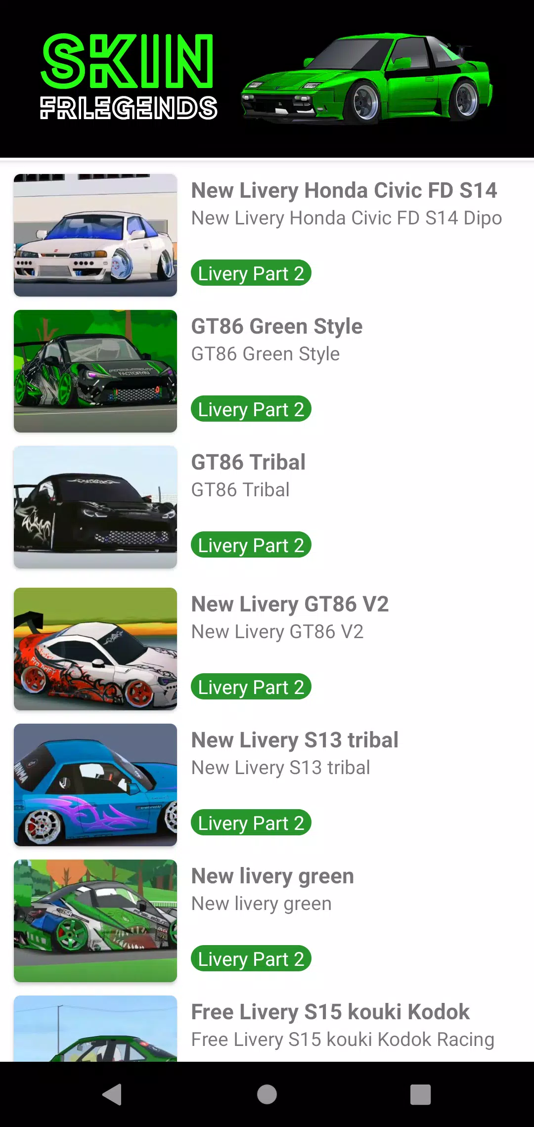 Skin FRLegends Livery Mod Captura de tela 4