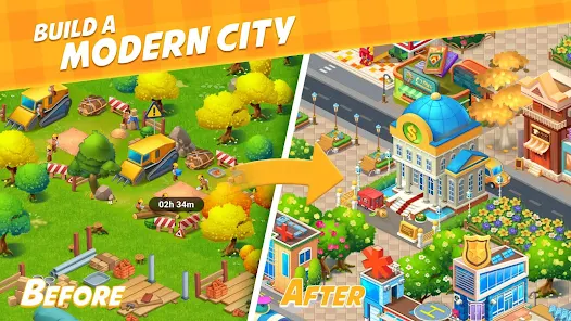 Farm City: Farming & Building Mod ဖန်သားပြင်ဓာတ်ပုံ 1