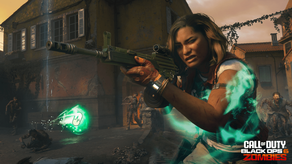 Maya ยิงอาวุธด้วย Light Mend Ammo Mod บน Citadel des Morts ใน Black Ops 6 Zombies