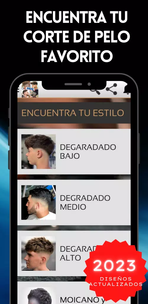 Cortes de Pelo Hombre 2024 Captura de pantalla 1