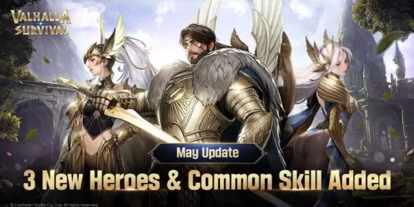新しいアップデート：Valhalla Survivalは3人のヒーローとスキルを追加します