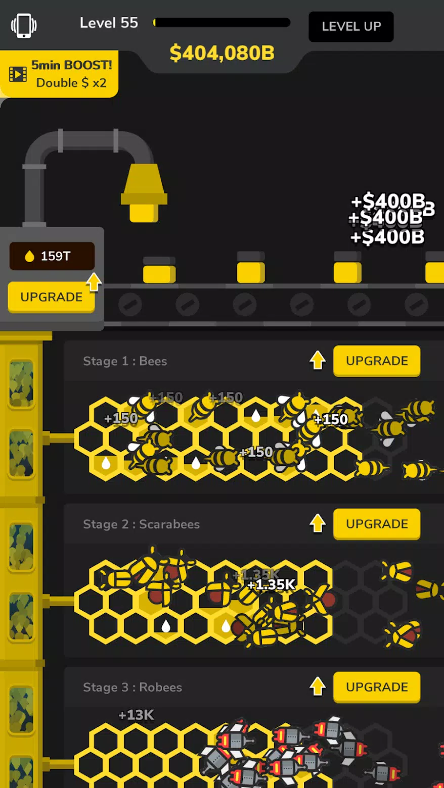 Idle Bee Factory Tycoon Скриншот 3