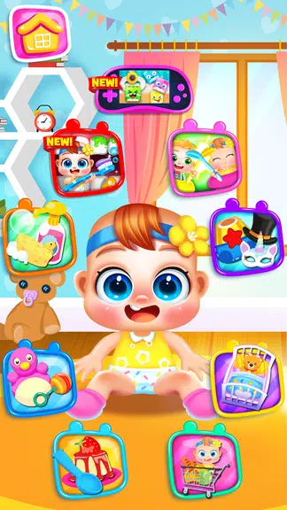 My Baby Care Newborn Games ဖန်သားပြင်ဓာတ်ပုံ 1