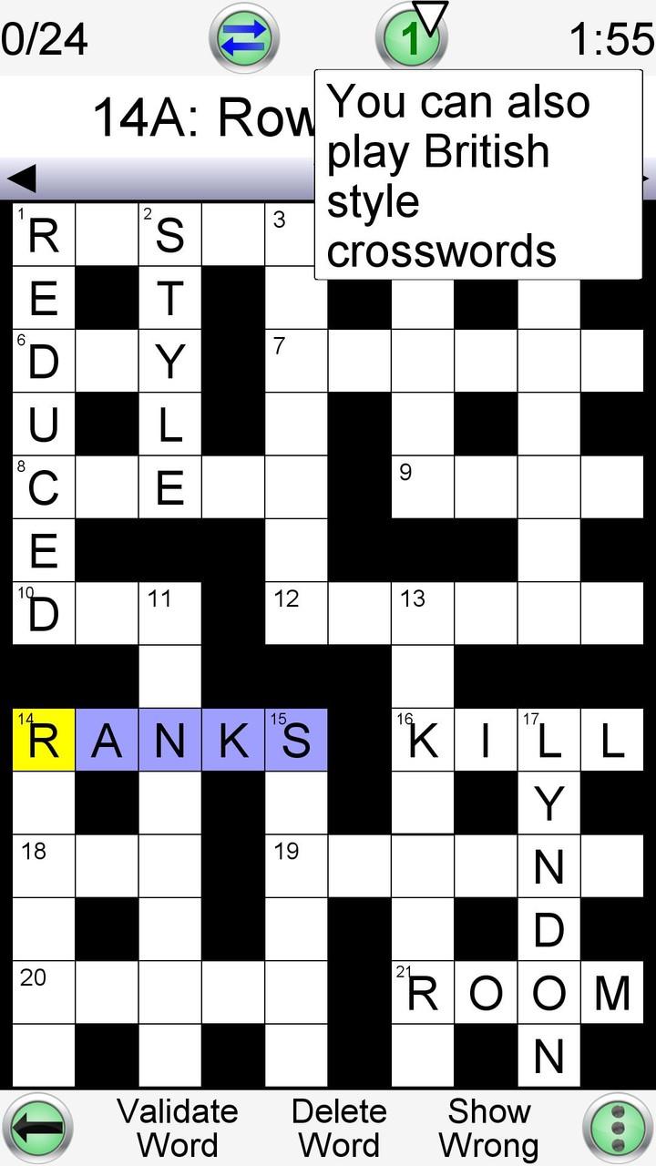 Barred Crossword Ekran Görüntüsü 2