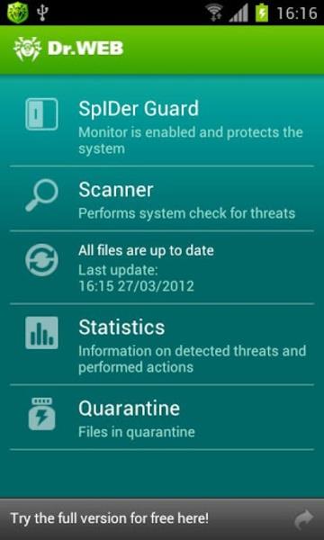 Dr.Web Security Space স্ক্রিনশট 1