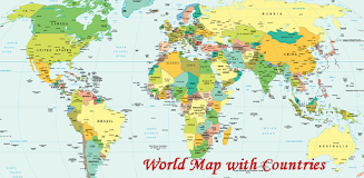 World Map With Countries ภาพหน้าจอ 1