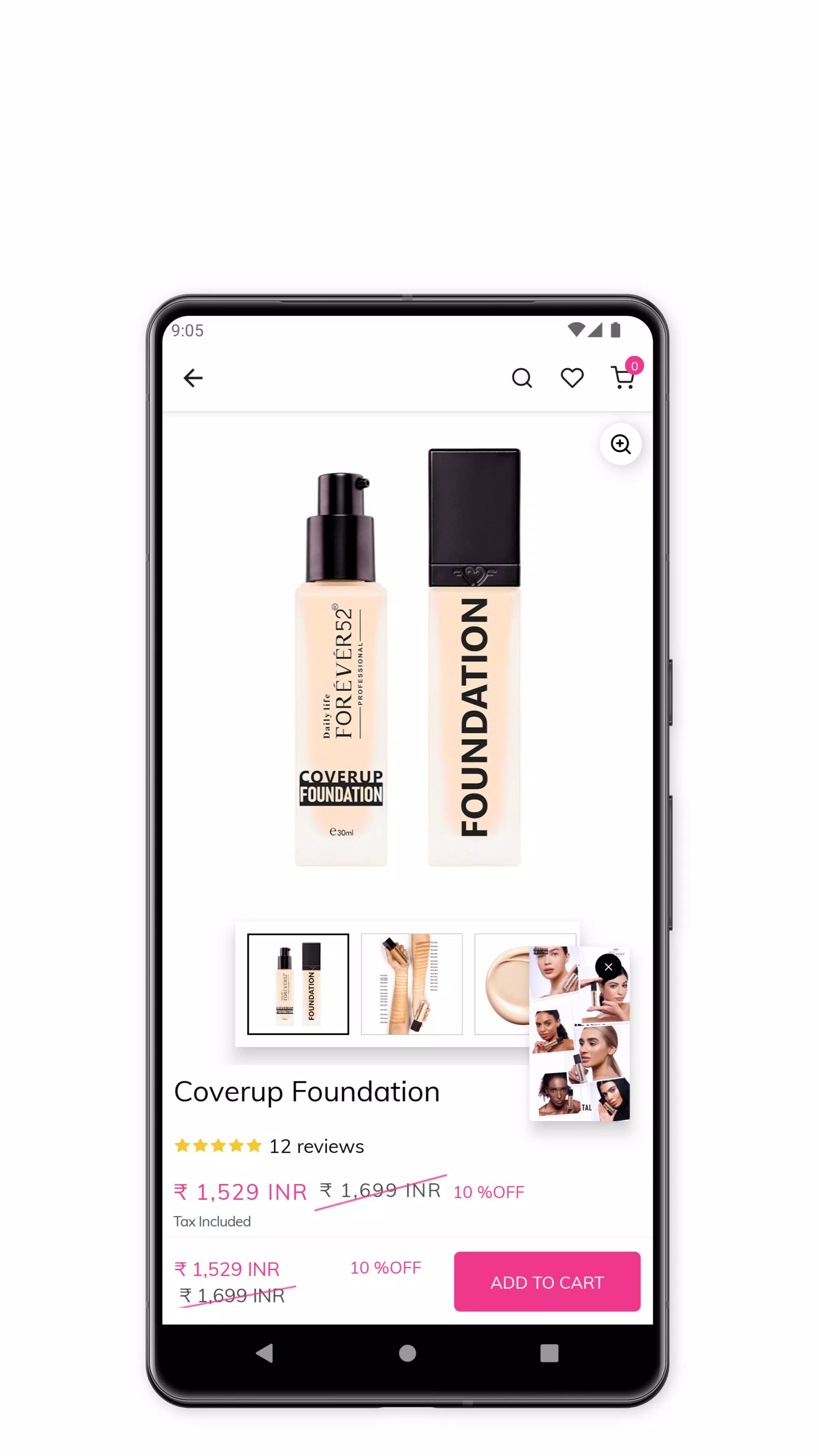 Forever52 - Cosmetic Products Capture d'écran 4
